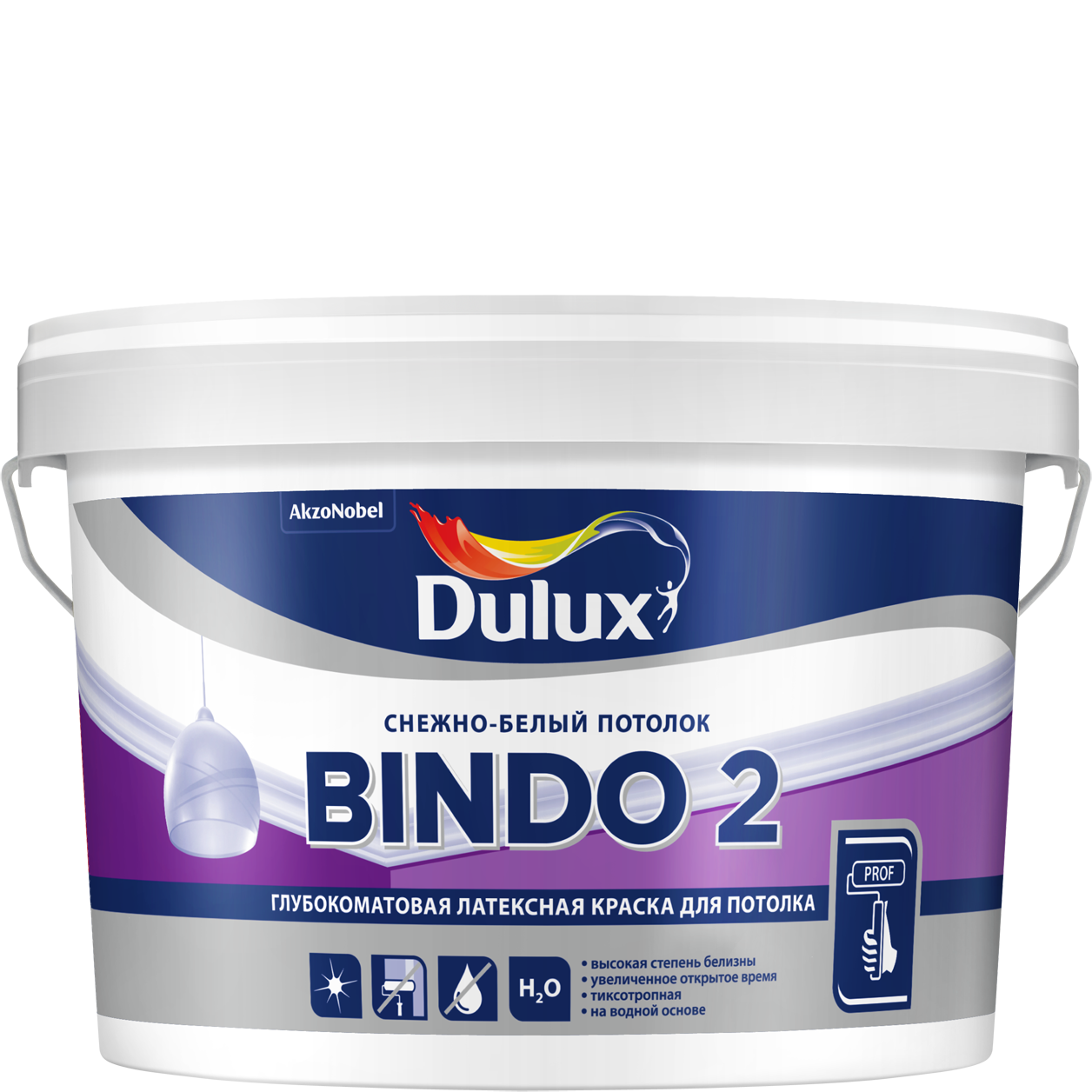 Краска Дьюлакс Биндо-2/Dulux Bindo 2 белоснежная, для потолков и стен купить Коломна, цена, отзывы. Фото N3