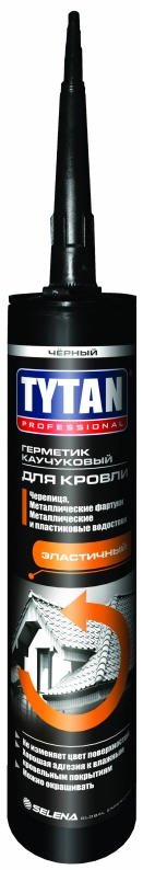 Герметик для кровли Титан/Tytan 310мл каучуковый прозрачный