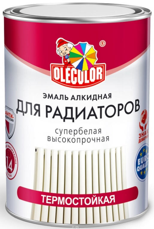 Эмаль для радиаторов 0,9кг Олеколор/Olecolor купить Коломна, цена, отзывы