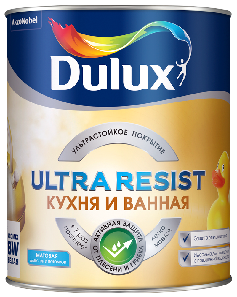 Краска Дьюлакс Ультра Резист/Dulux Ultra Resist для кухонь и ванн купить Коломна, цена, отзывы. Фото N3